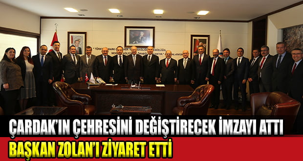 Vakıfbank Genel Müdürü Özcan’dan Başkan Zolan’a ziyaret