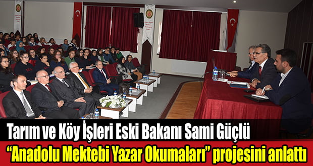 Anadolu Mektebi Yazar Okumaları Projesi Tanıtım Toplantısı Yapıldı