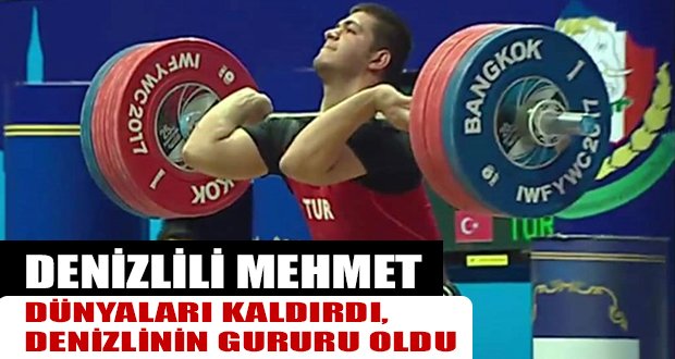 Denizlili Genç Halterci Türkiye Şampiyonu Oldu