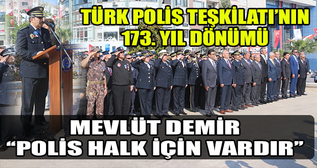 Denizli’de Türk Polis Teşkilatı’nın 173. yıldönümü Kutlandı