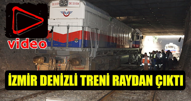 İzmir-Denizli Seferinde Tren Raydan Çıktı