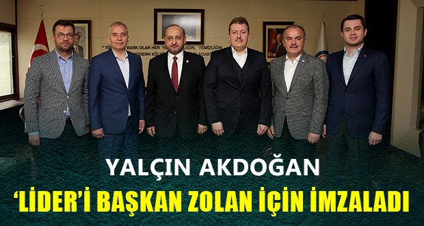 Akdoğan’dan Başkan Zolan’a ziyaret