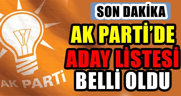 AK Parti’nin Denizli’de Milletvekili Adayları Belli Oldu
