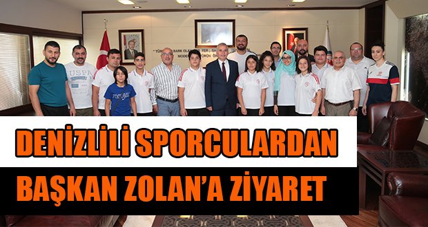 Şampiyonlardan Başkan Osman Zolan’a ziyaret