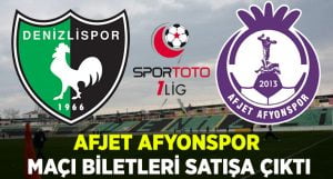 Afjet Afyonspor Maçı Biletleri Satışa Çıktı!