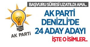 Denizli’de AK Parti’den Belediye Başkanlığı İçin 24 Başvuru