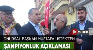 Denizlispor’un Onursal Başkanı Mustafa Üstek’ten Şampiyonluk Açıklaması