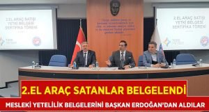 Mesleki Yeterlilik Belgelerini Başkan Erdoğan’dan Aldılar