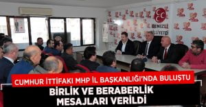 AK Parti Denizli İl Başkanı Filiz ve Başkan Zolan’dan MHP’ye ziyaret