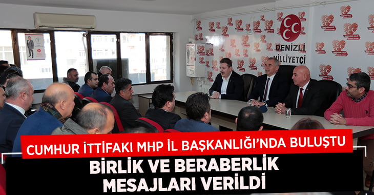 AK Parti Denizli İl Başkanı Filiz ve Başkan Zolan’dan MHP’ye ziyaret