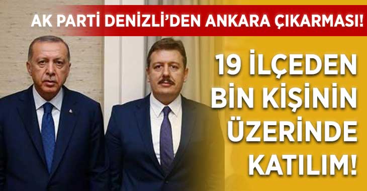 AK Parti Denizli’den Geniş Katılımlı Ankara Çıkarması!