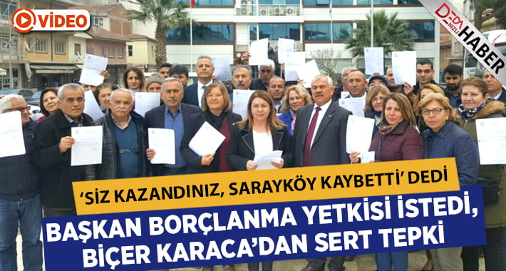 Biçer Karaca: Sarayköy Belediyesi’ni 10 Milyon TL Borçlandırdılar