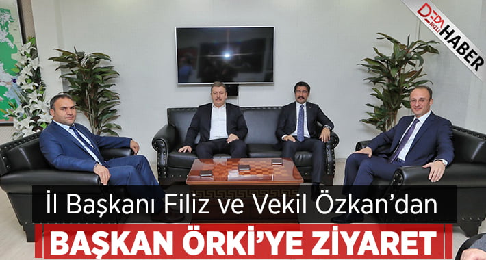 Özkan ve Filiz’den Başkan Örki’ye Hayırlı Olsun Ziyareti