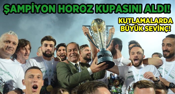 Şampiyon Denizlispor Kupasını Aldı..Kutlamalarda Büyük Sevinç!