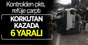Denizli’de trafik kazası: 6 yaralı
