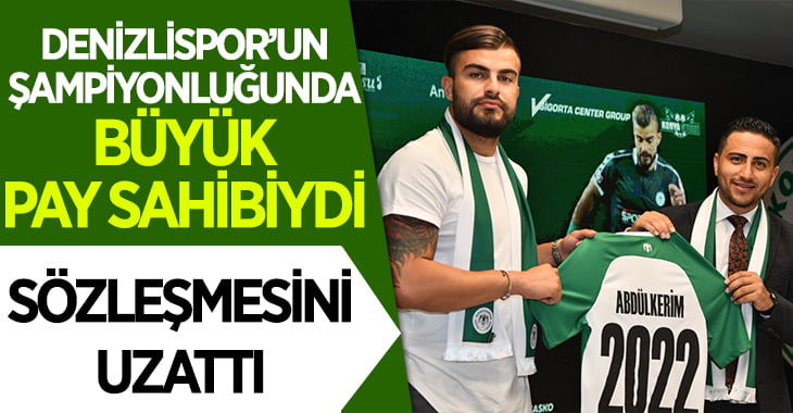 Abdülkerim Konyaspor ile sözleşmesini uzattı