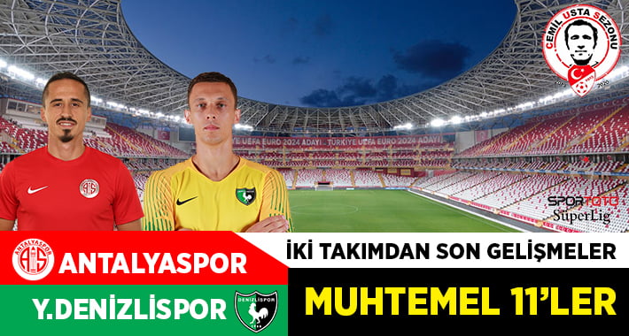YUKATEL Denizlispor, Antalyaspor deplasmanına çıkıyor
