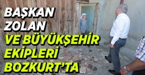 Büyükşehir ekipleri deprem bölgesinde