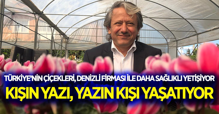 Türkiye’nin çiçekleri, Denizli firması ile daha sağlıklı yetişiyor