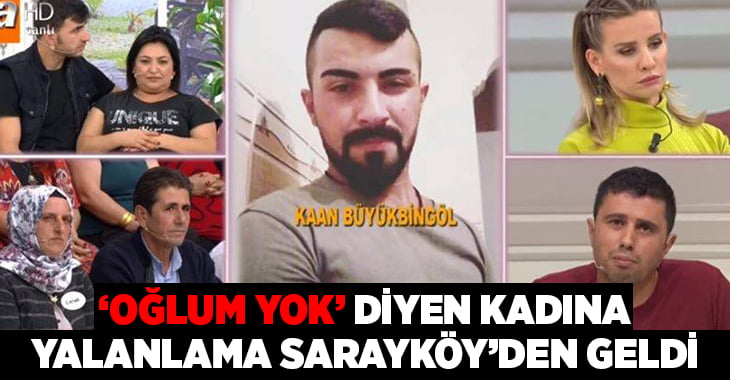 Televizyon programında ‘oğlum yok’ diyen kadına yalanlama Sarayköy’den geldi
