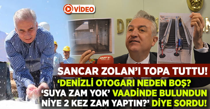 Vekil Sancar, Başkan Zolan’ı topa tuttu su zammını sert dille eleştirdi!