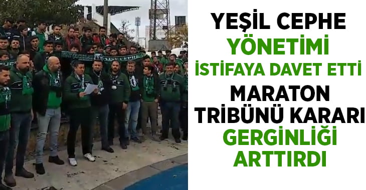 Yeşil Cephe Denizlispor Yönetimini Protesto Etti