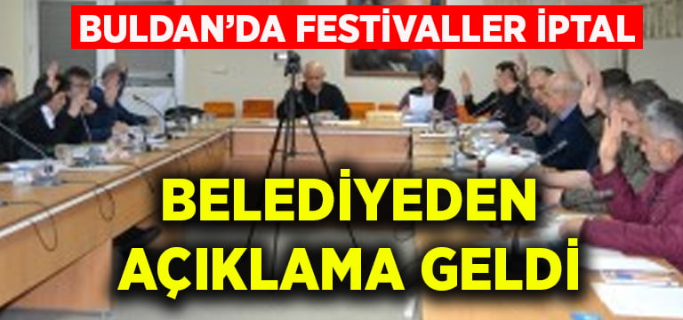 Buldan’da festivaller iptal