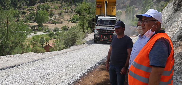 Çameli’de asfalt çalışmaları başladı