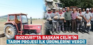 Bozkurt’ta Başkan Çelik’in tarım projesi ilk ürünlerini verdi!