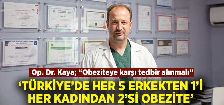 ‘Türkiye’de her 5 erkekten 1’i, Her 5 kadından 2’si obezite’