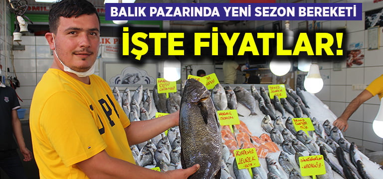 Balık pazarında yeni sezon bereketi.. İşte fiyatlar!