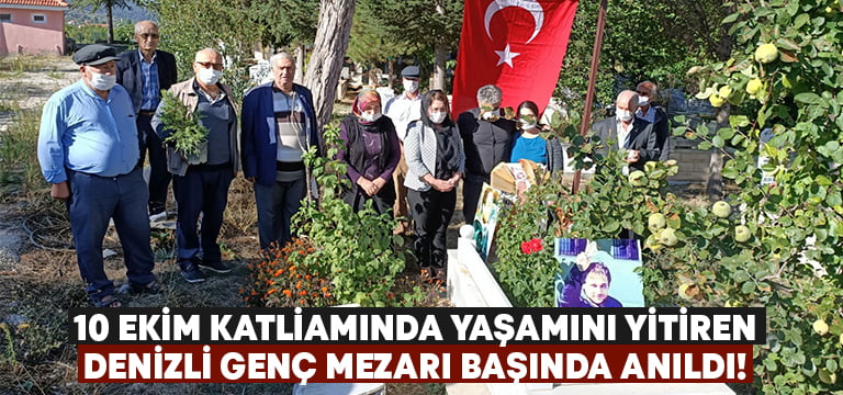 10 Ekim Katliamı’nda yaşamını yitiren Gökhan Akman mezarı başında anıldı!