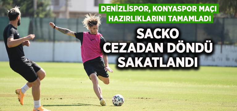 Denizlispor, Konyaspor maçı hazırlıklarını tamamladı