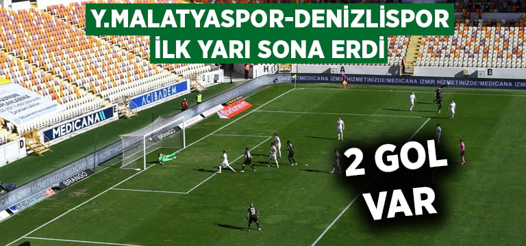 Yeni Malatyaspor-Denizlispor ilk yarı sona erdi