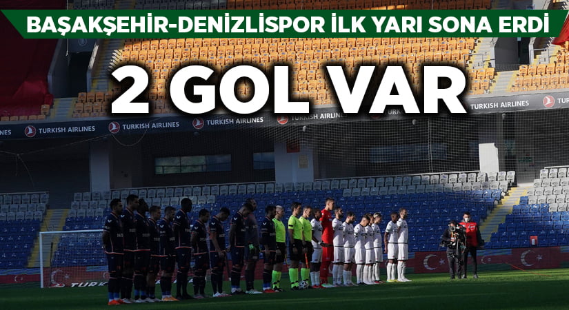 Başakşehir-Denizlispor ilk yarı sona erdi