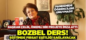 Başkan Çelik’ten örnek proje: BozBel Ders!