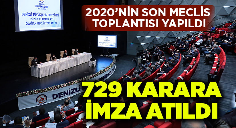 Büyükşehir 2020’nin son Meclis toplantısını yaptı
