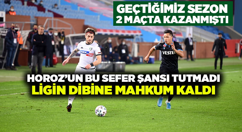 Denizlispor Trabzon’da eli boş, ligin dibine mahkum kaldı