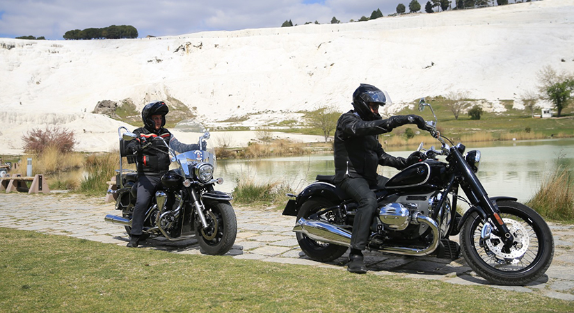 Bakan Tüzmen Ve Başkan Örki’den Motosikletle Pamukkale Turu