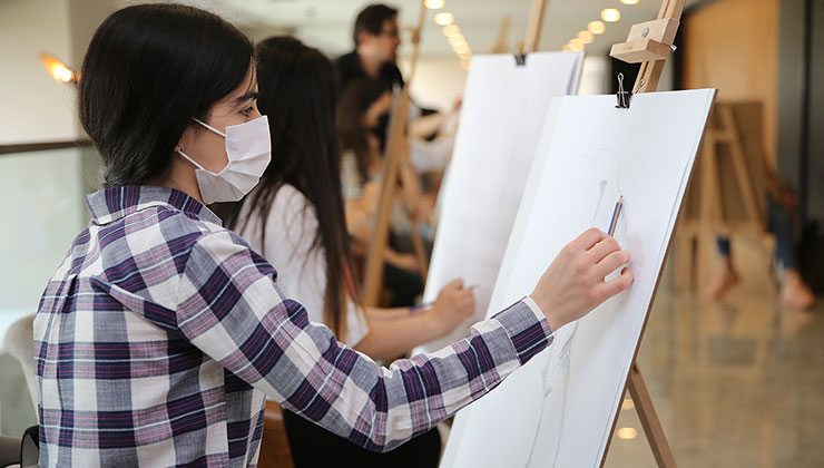 Üniversite adaylarına akademik resim kursları yoğun ilgi görüyor