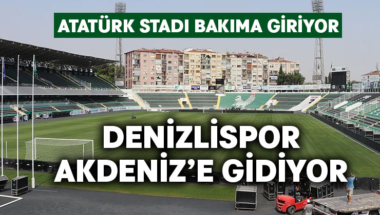 Denizli Atatürk Stadı bakıma giriyor