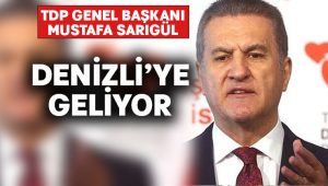 Türkiye Değişim Partisi Genel Başkanı Mustafa Sarıgül Denizli’ye geliyor