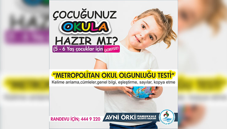 Pamukkale Belediyesi’nden Ücretsiz Metropolitan Testi