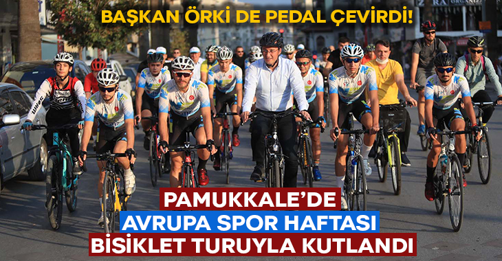 Pamukkale’de Avrupa Spor Haftası Bisiklet Turuyla Kutlandı