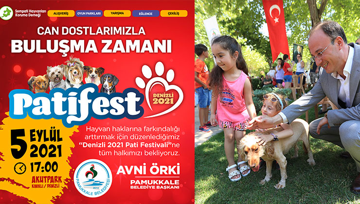 Pamukkale’de Hayvan Dostları Festivalde Buluşuyor