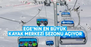 Ege’nin en büyük kayak merkezi sezonu açıyor