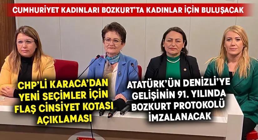 Cumhuriyet Kadınları Bozkurt’ta kadınlar için buluşacak