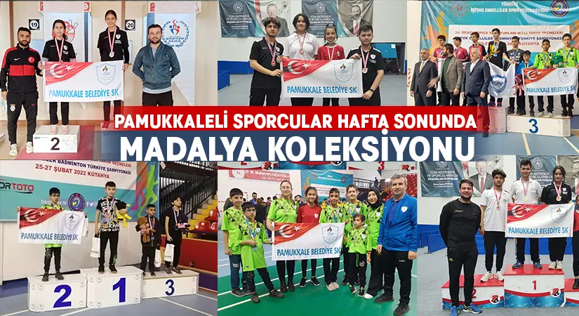 Pamukkaleli Sporcular Hafta Sonunda 24 Madalya Kazandı