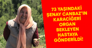 73 yaşındaki Şenay Canbaz’ın karaciğeri organ bekleyen hastaya gönderildi!