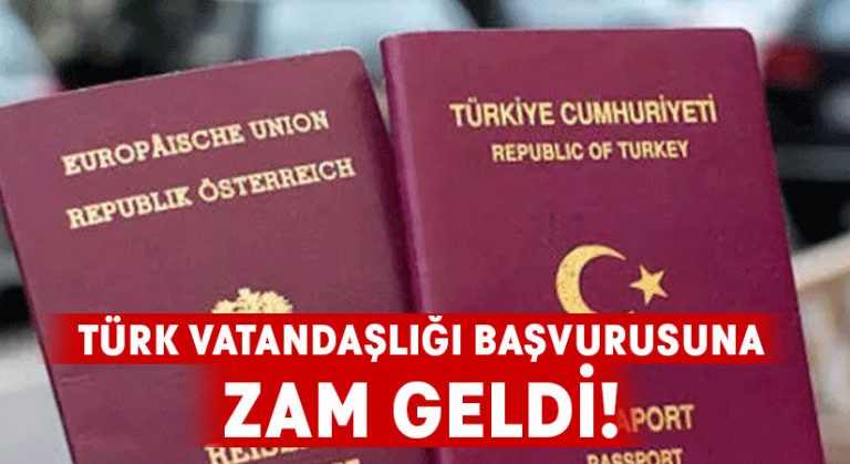 Türk vatandaşlığı başvurusuna zam geldi!